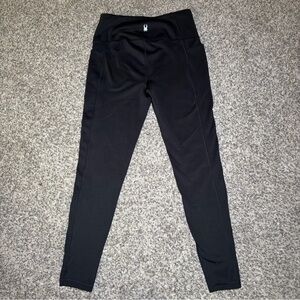 Spyder Black High-Waist Performance Leggings with Logo - size medium